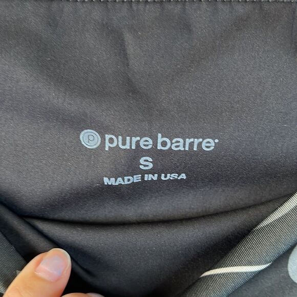 PURE BARRE | Signature Graphic Leggings Black Gray White Women’s Size Small - Picture 3 of 3